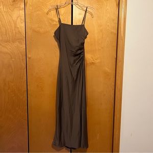 HOUSE OF HARLOW 1960 Satin Slip Ruched Midi Dress NWT